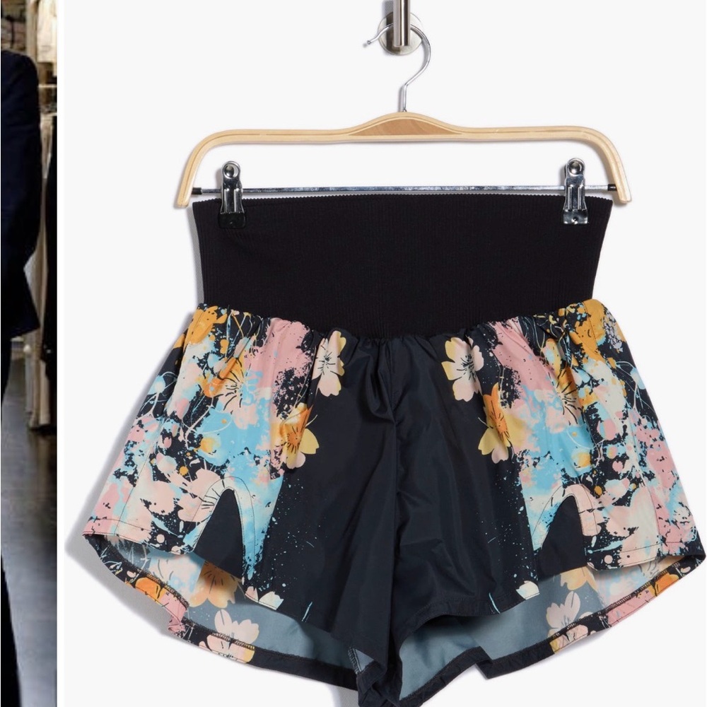 : Free People Movement Floral Running Shorts | High Rise 5”